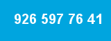 926 597 76 41 926 597 76 41